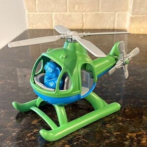 Green Toys Spinning Helicopter with Removable Bear Pilot